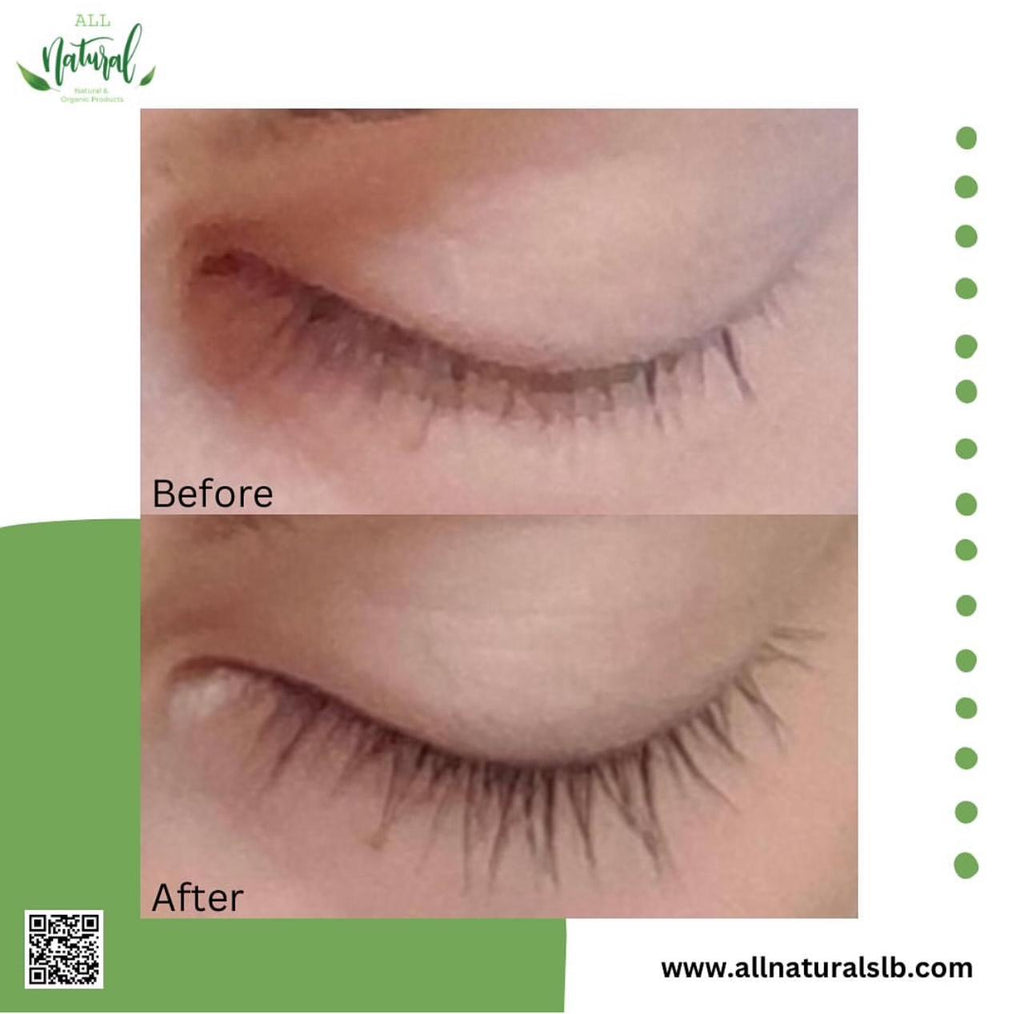 Eyebrows before and after natural brow serum